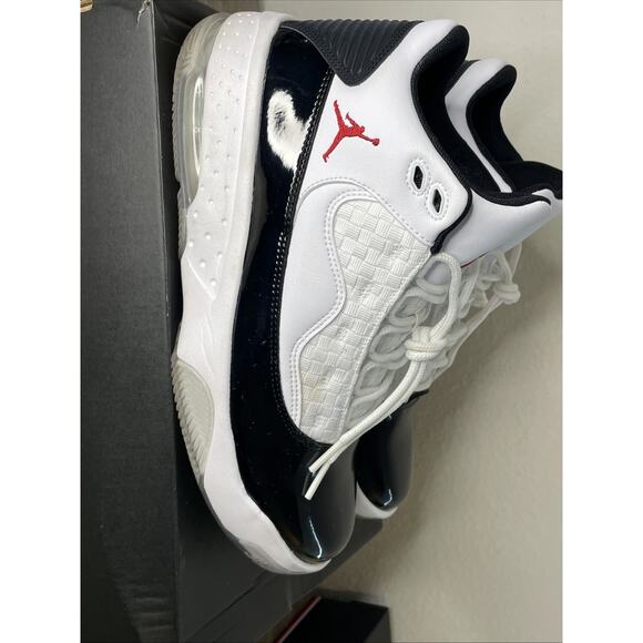 Size 8.5 - Air Jordan Max Aura 2 White Gym Red main image 10